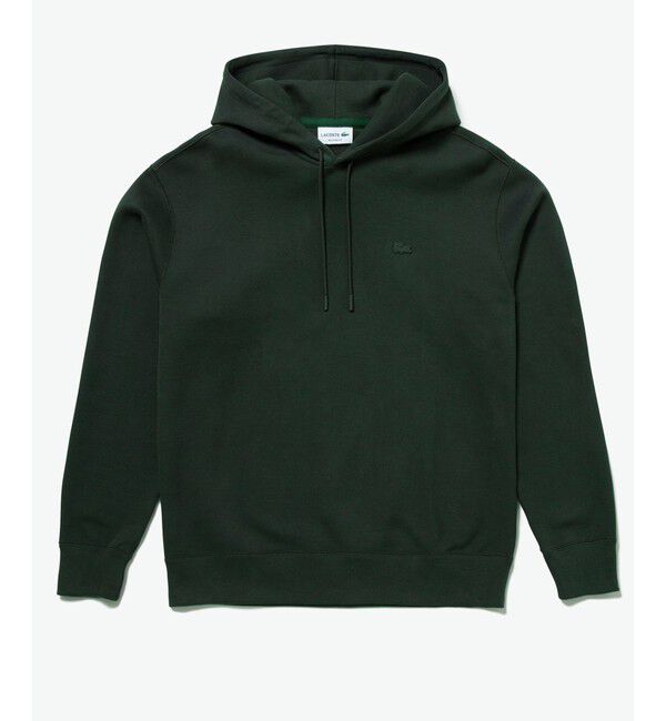 LACOSTE「鹿の子ニットワントーンフーディー / 鹿の子ニットプルオーバーパーカー」|パーカー|