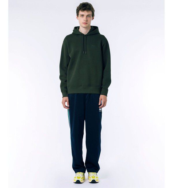 LACOSTE「鹿の子ニットワントーンフーディー / 鹿の子ニットプルオーバーパーカー」|パーカー|