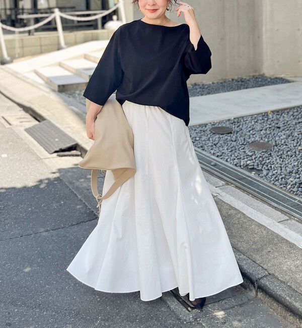 NOLLEY'S「【追加】【WEB＆一部店舗限定色あり】ウォッシャブルヴィンテージタフタマチ入りマキシスカート」|スカート|