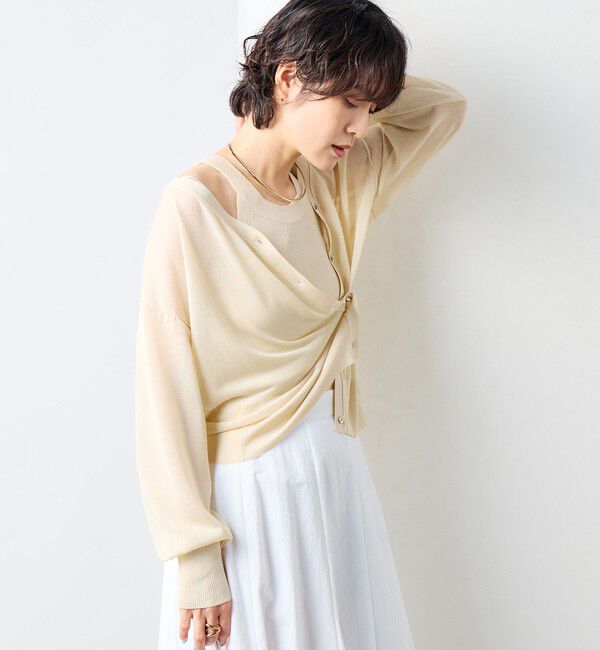 NOLLEY'S sophi「《アンサンブル対応》《手洗い可能》イタリー糸ホルターネックタンクトップ」|タンクトップ|