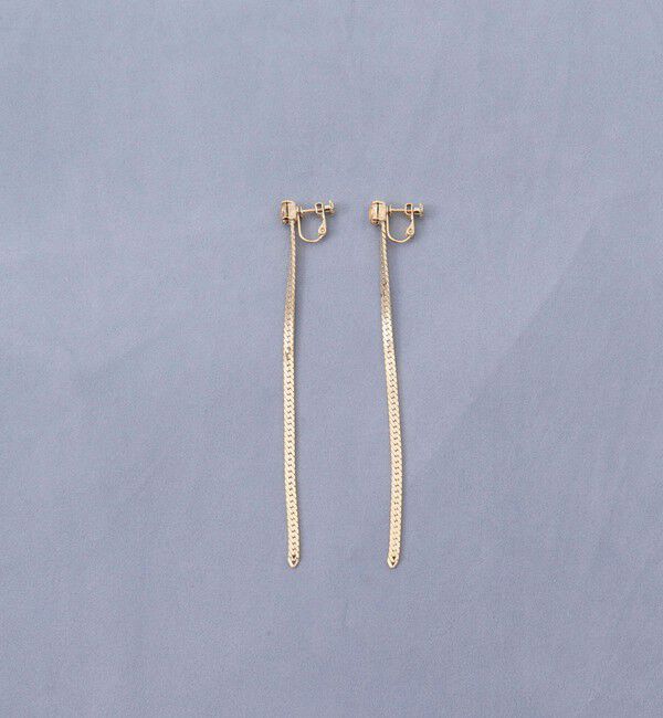 grace grace「【grace grace/グラスグラス】【PR林☆別注アイテム】ビジューロングイヤリング」|ピアス|ゴールド