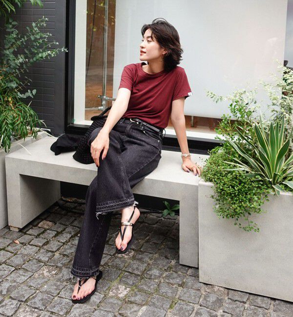 NOLLEY'S「【MAQWEL/マクウェル】MARUDOハーフスリーブTee」|Tシャツ・カットソー|