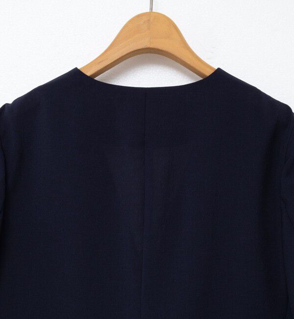 NOLLEY'S「ウォッシャブルエコボイルノーカラージャケット」|ノーカラージャケット|