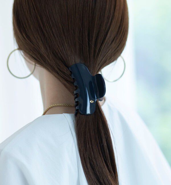 NOLLEY'S「【WEB STAFF守屋☆別注アイテム】カラークリップ」|ヘアバンド|ネイビー