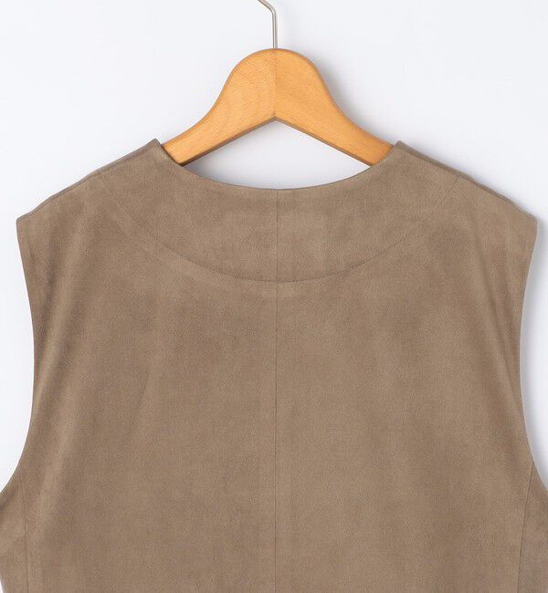 NOLLEY'S「《セットアップ対応》ストレッチスエードベルテッドジレ」|ベスト・ジレ|