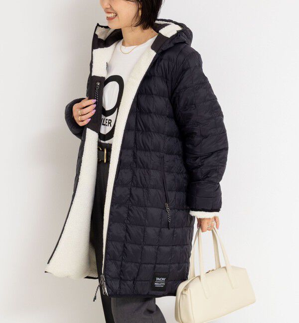 NOLLEY'S「◇【WEB限定】【TAION/タイオン】別注ボア&times;ダウンフードコート(リバーシブル) 」|ダウン|