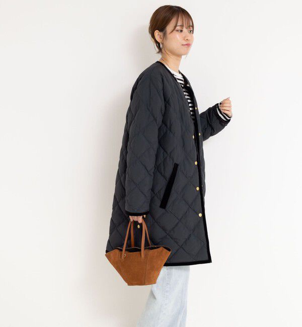 NOLLEY'S「【TAION&times;LIMONTA】別注ベロアパイピングロングダウン」|ダウン|