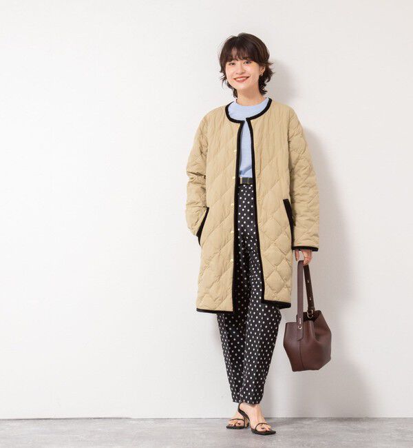 NOLLEY'S「【TAION&times;LIMONTA】別注ベロアパイピングロングダウン」|ダウン|