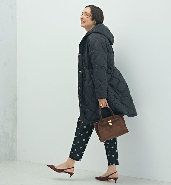 NOLLEY'S「【TAION/タイオン】別注ミドル丈Aラインフードダウン」|ダウン|