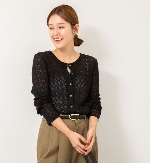 NOLLEY'S「2WAYレースカーディガン」|カーディガン|