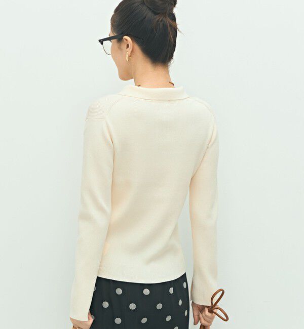 NOLLEY'S「《手洗い可能》ポロ衿リブプルオーバーニット」|ニット・セーター|