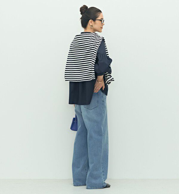 NOLLEY'S「パール釦ビブヨーク4WAYフリルブラウス」|シャツ・ブラウス|