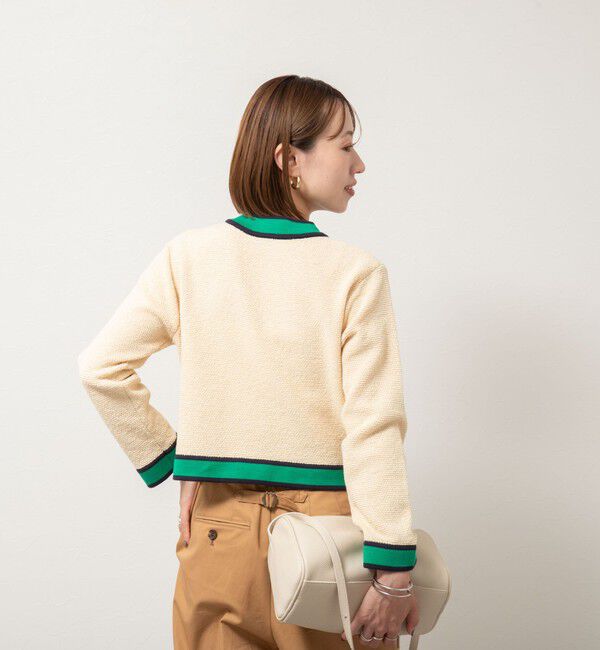 NOLLEY'S「配色ニットジャケット」|カーディガン|