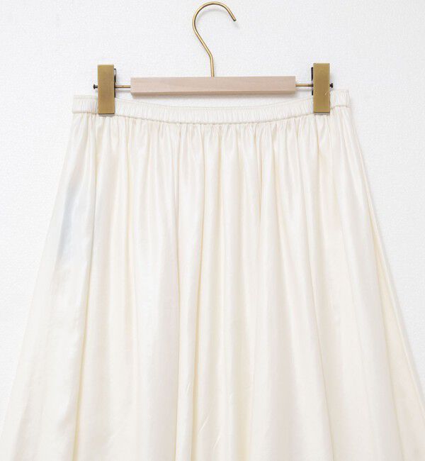 NOLLEY'S sophi「ウォッシャブルレザーサテンギャザースカート」|スカート|
