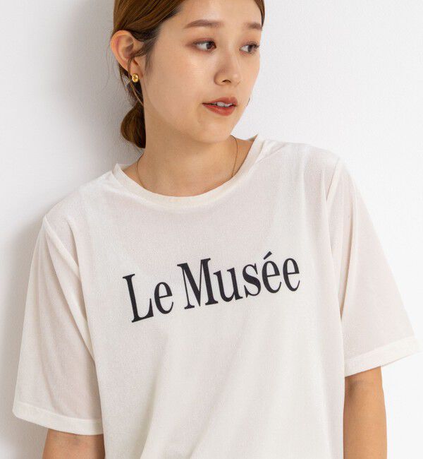 NOLLEY'S「シアートリコットベロアプリントTシャツ」|Tシャツ・カットソー|