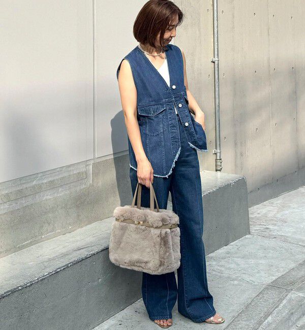 NOLLEY'S「ひねり金具付きファートートバッグ」|トートバッグ|