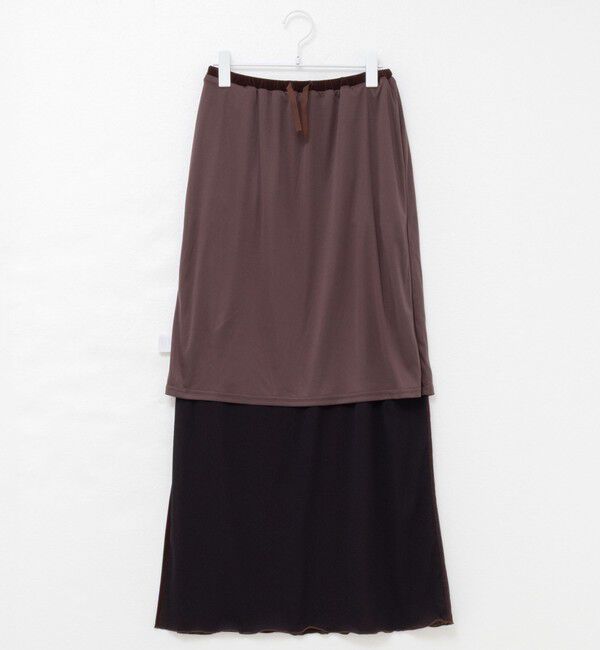 MAQWEL「【MAQWEL/マクウェル】ウォッシャブルベロアロングスカート」|スカート|