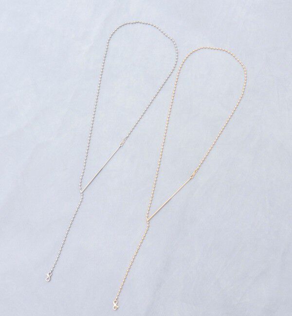 grace grace「【grace grace/グラスグラス】ロングフックボールアレンジネックレス」|ネックレス|シルバー