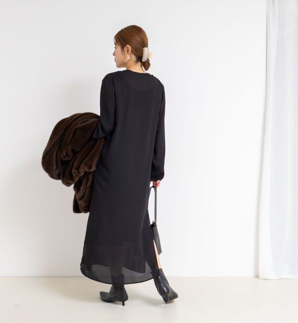 Rie Miller「カフタンシフォンワンピース」|ワンピース|