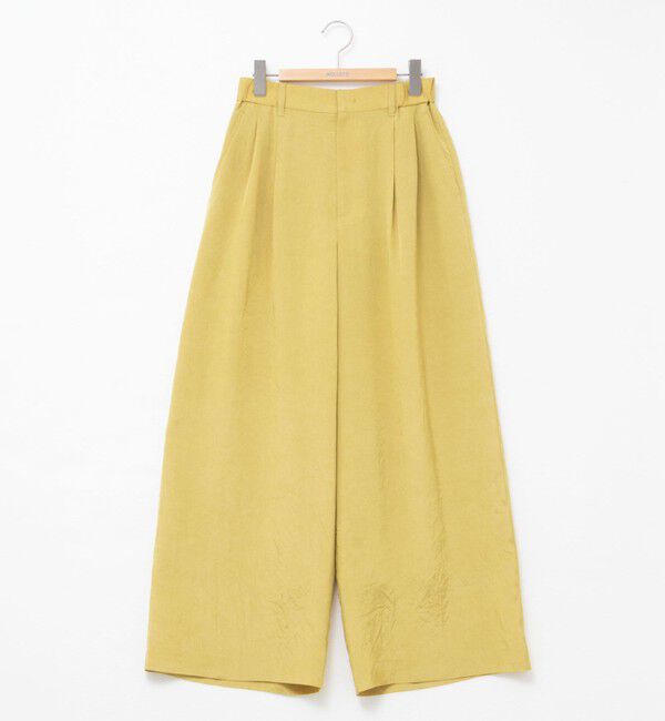 NOLLEY'S「ウォッシャブルクラッシュサテンワイドパンツ」|その他|