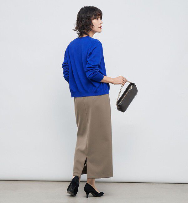 NOLLEY'S sophi「《アンサンブル対応》《手洗い可能》ウール100％5分袖プルオーバーニット」|ニット・セーター|