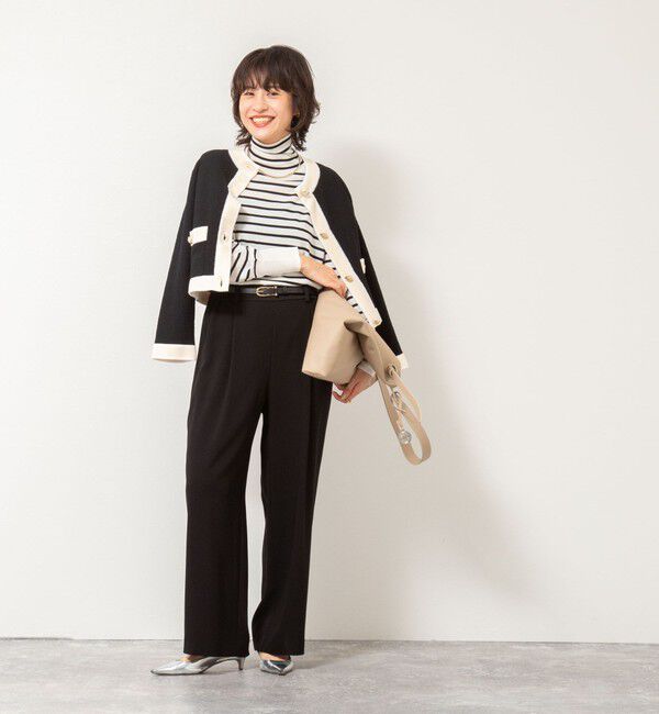 NOLLEY'S「ウォッシャブルバックサテンジョーゼットイージーパンツ」|その他|