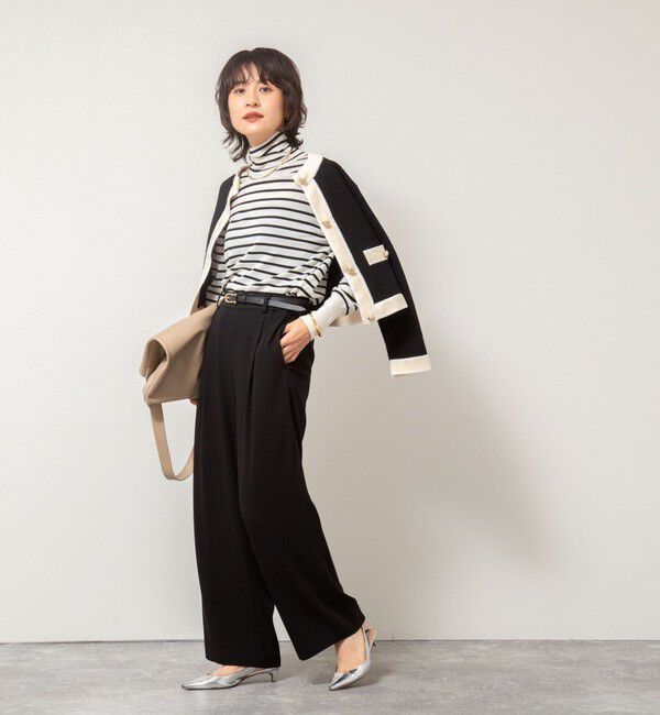 NOLLEY'S「ウォッシャブルバックサテンジョーゼットイージーパンツ」|その他|