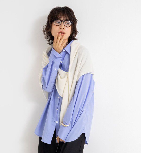 NOLLEY'S「《手洗い可能》カシミヤ混三角ストール」|ニット・セーター|