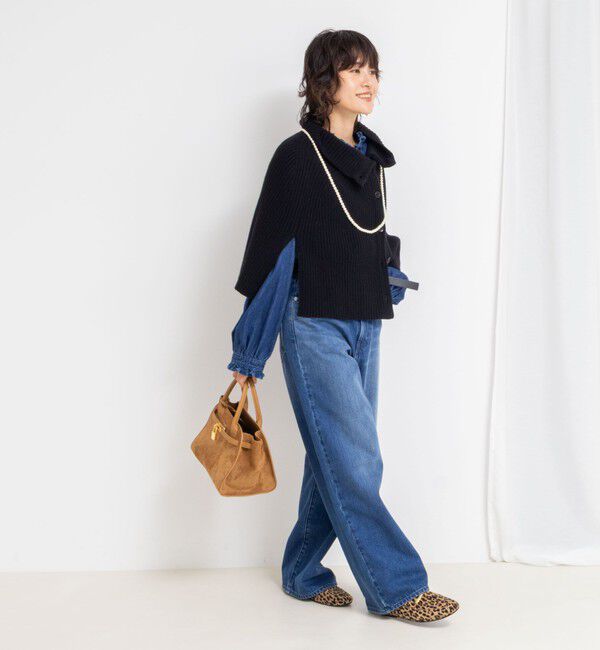 NOLLEY'S「《手洗い可能》2WAYニットポンチョ」|ニット・セーター|