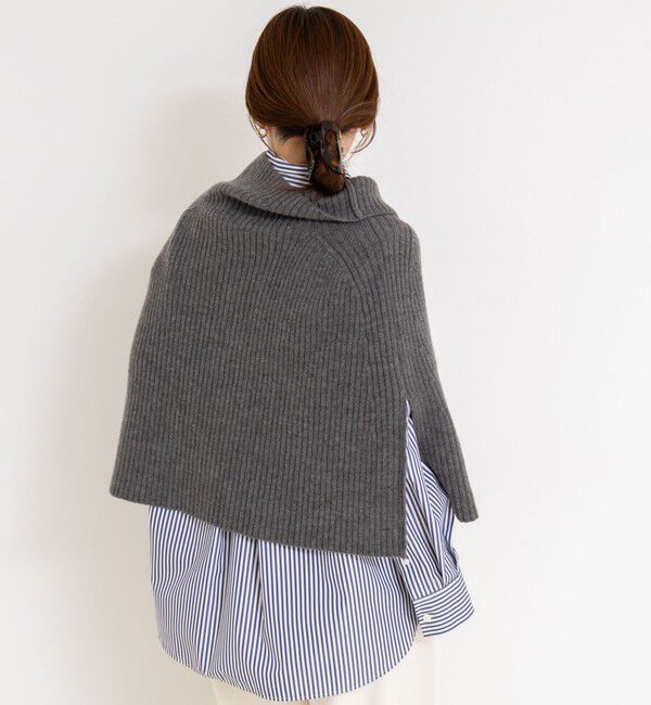 NOLLEY'S「《手洗い可能》2WAYニットポンチョ」|ニット・セーター|
