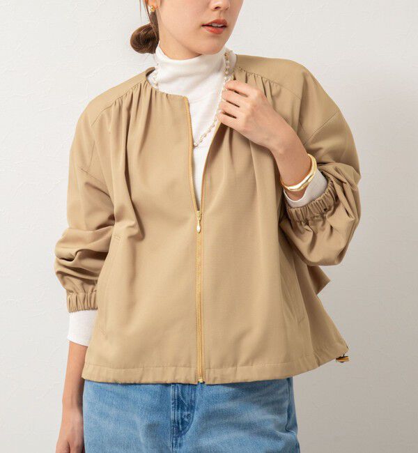 NOLLEY'S「ウォッシャブルジップアップブルゾン」|ブルゾン・スタジャン|