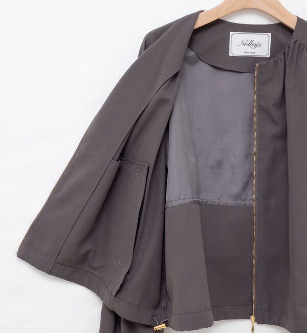 NOLLEY'S「ウォッシャブルジップアップブルゾン」|ブルゾン・スタジャン|