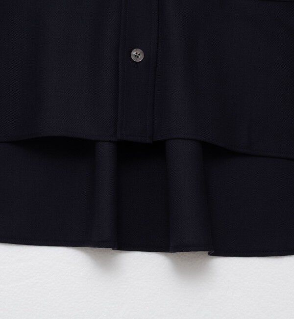 NOLLEY'S sophi「ウォッシャブルウール混ビエラショートシャツ」|シャツ・ブラウス|