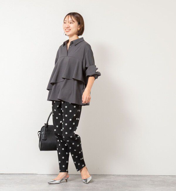 NOLLEY'S「【一部WEB限定色アイテム】ウォッシャブルフリルプルオーバーブラウス」|シャツ・ブラウス|