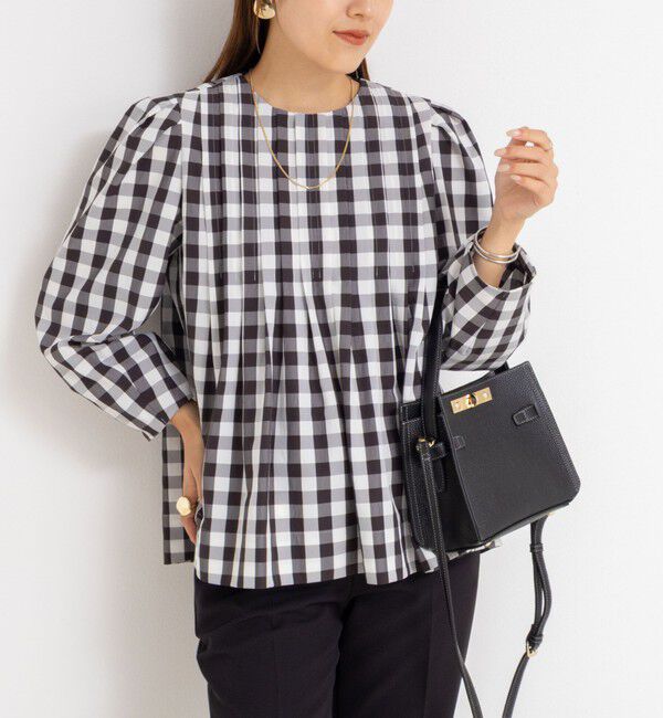 NOLLEY'S「ウォッシャブルタックフレアーブラウス」|シャツ・ブラウス|