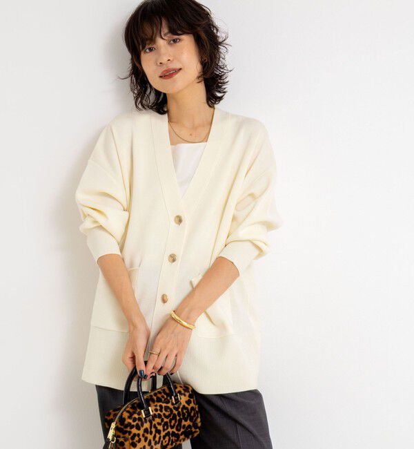 NOLLEY'S sophi「《手洗い可能》総針ビックVネックカーディガン」|カーディガン|