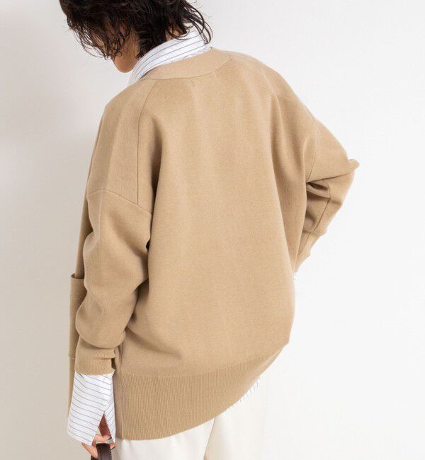 NOLLEY'S sophi「《手洗い可能》総針ビックVネックカーディガン」|カーディガン|