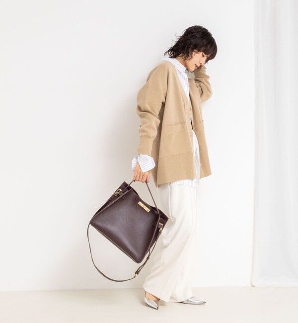 NOLLEY'S sophi「《手洗い可能》総針ビックVネックカーディガン」|カーディガン|