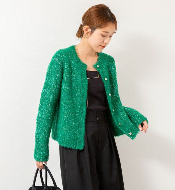 NOLLEY'S「モヘアスパンコールカーディガン」|カーディガン|