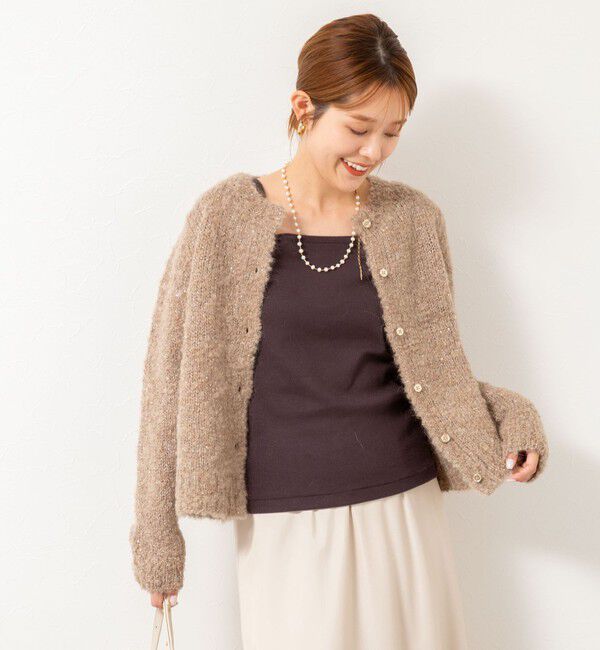 NOLLEY'S「モヘアスパンコールカーディガン」|カーディガン|