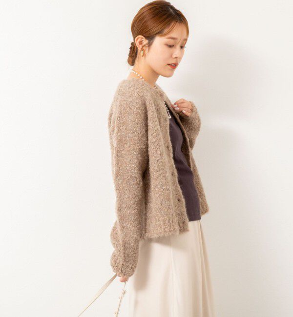 NOLLEY'S「モヘアスパンコールカーディガン」|カーディガン|