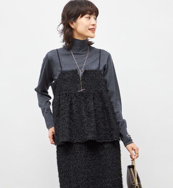 NOLLEY'S sophi「《セットアップ対応》ウォッシャブルフェザーチュールキャミブラウス」|キャミソール|