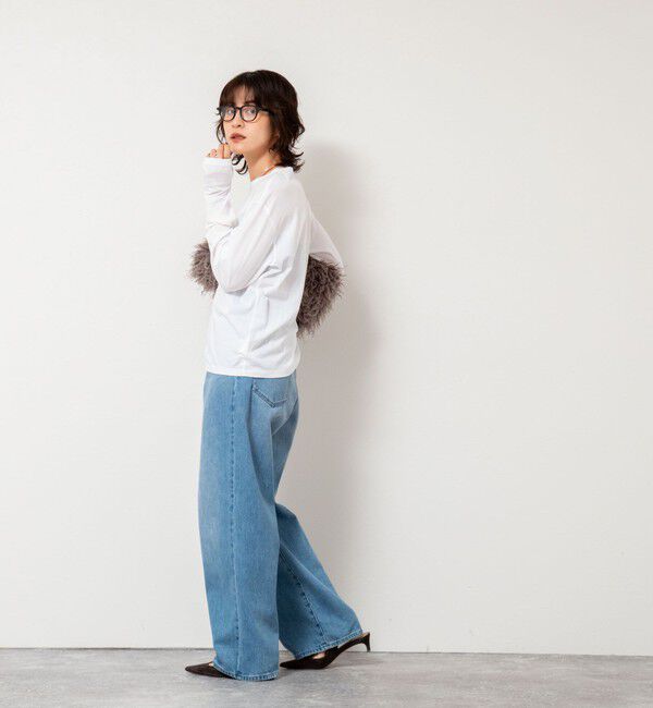 NOLLEY'S「ＭY STANDARD ウォッシャブルアルビニエアリータッチロンT」|Tシャツ・カットソー|