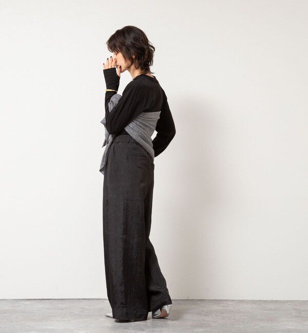 NOLLEY'S「ＭY STANDARD ウォッシャブルアルビニエアリータッチロンT」|Tシャツ・カットソー|