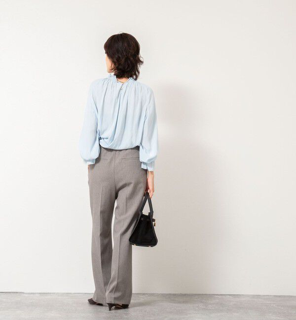 NOLLEY'S「ウォッシャブルウール調愛されセミワイドパンツ」|その他|