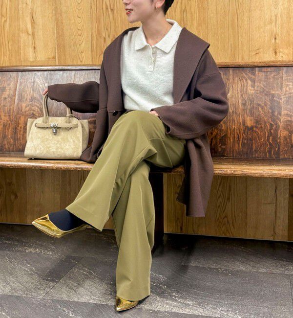 NOLLEY'S sophi「ウォッシャブルピーチツイルラップワイドパンツ」|その他|