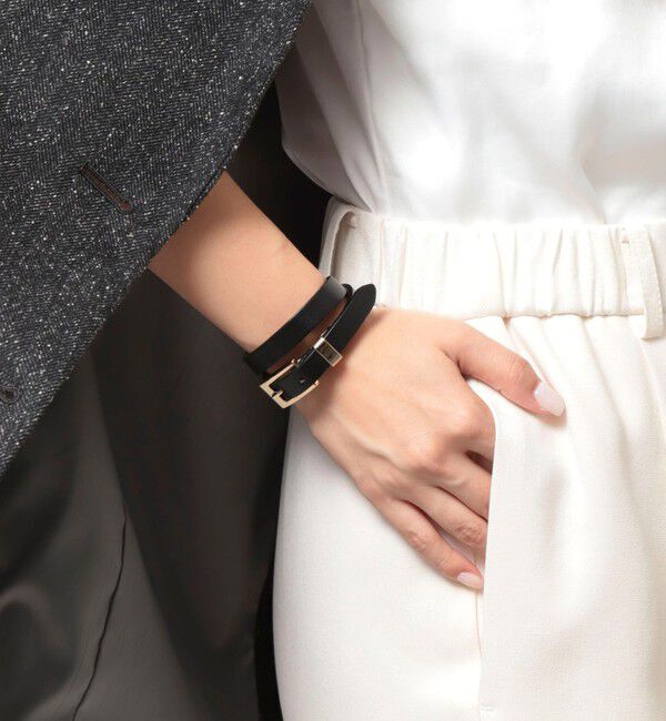 grace grace「【grace grace/グラスグラス】ダブルロールベルトブレス」|ブレスレット・バングル|