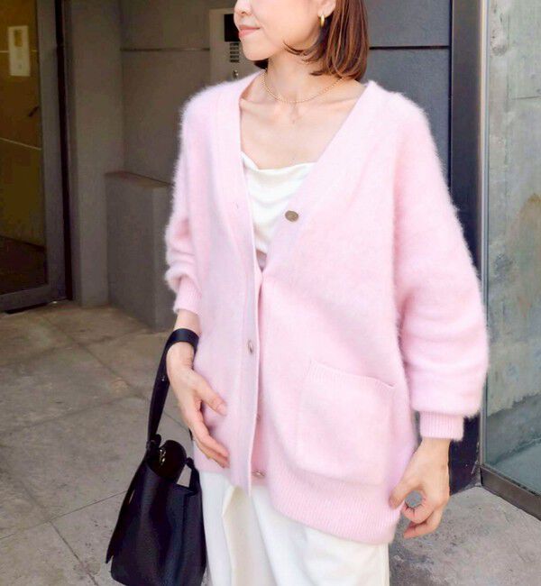 NOLLEY'S sophi「カシミヤ混ヘアリーVネックカーディガン」|カーディガン|