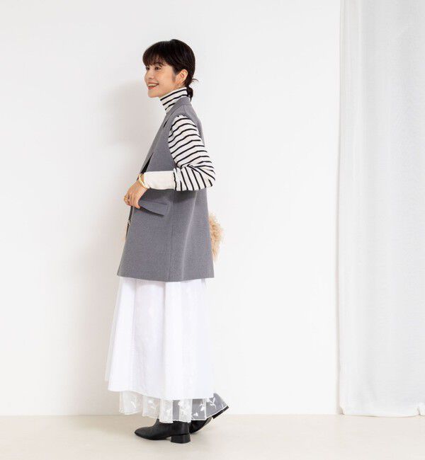 NOLLEY'S「《手洗い可能》ミラノリブニットベスト」|ベスト・ジレ|