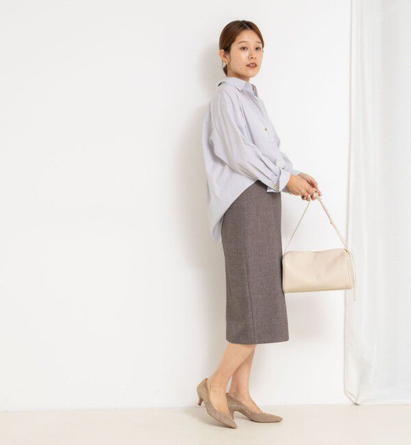 NOLLEY'S sophi「《セットアップ対応》ウォッシャブルウール調タイトスカート」|タイト|